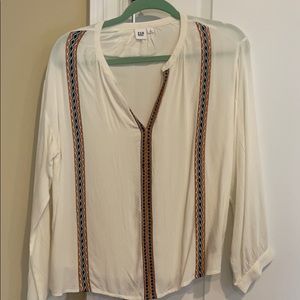 Gap flowy long sleeve blouse